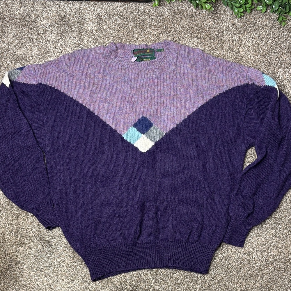 Vintage J. Riggings pullover wool sweater Sz large